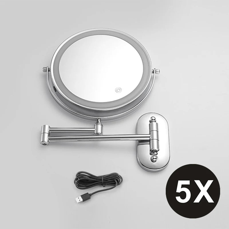 3-Color Lighted 10x LED Magnifier Mirror