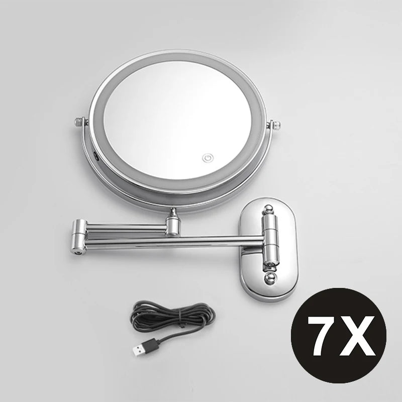 3-Color Lighted 10x LED Magnifier Mirror