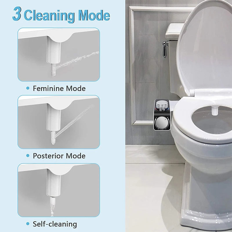 Easy-Install Bidet Toilet Seat Add-On