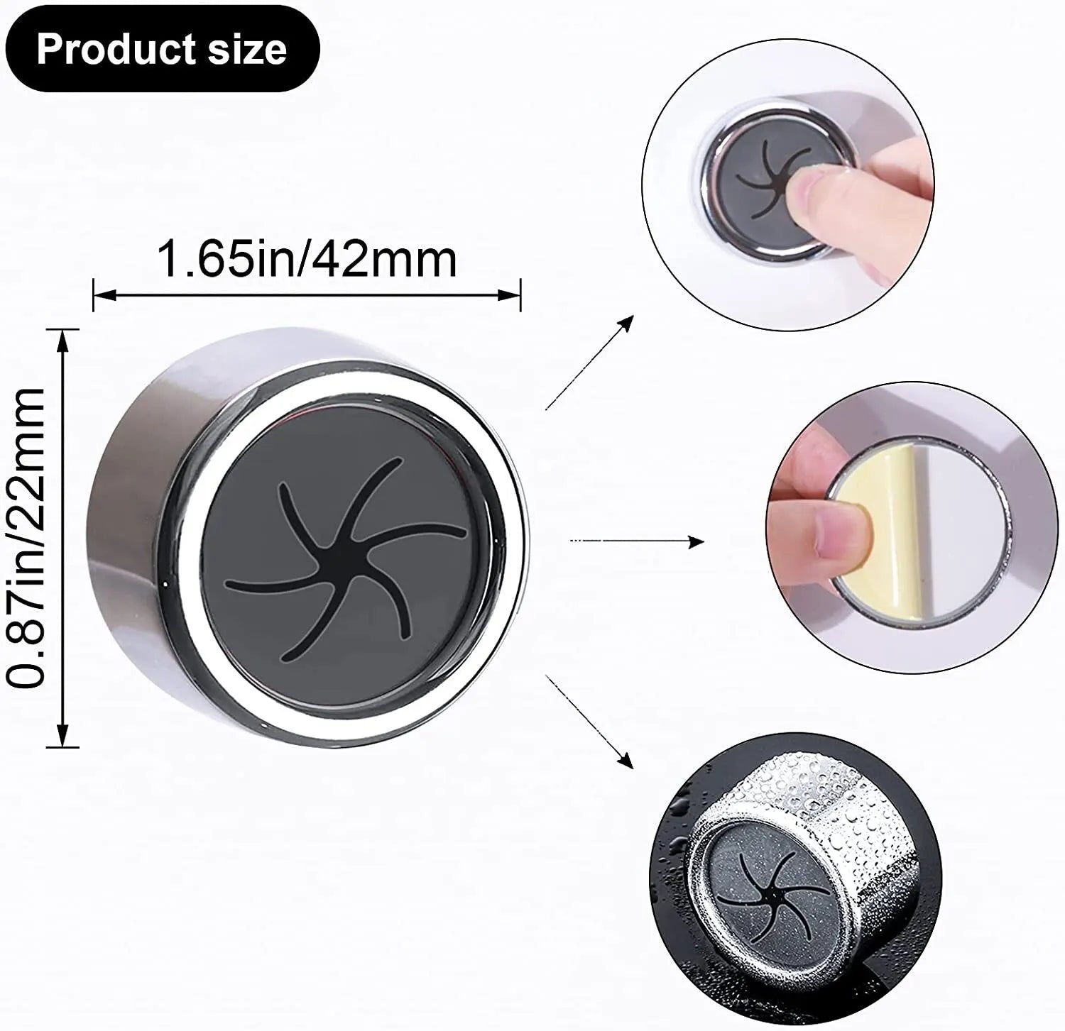 No-Drill Dishcloth & Glove Hooks (3PCS)