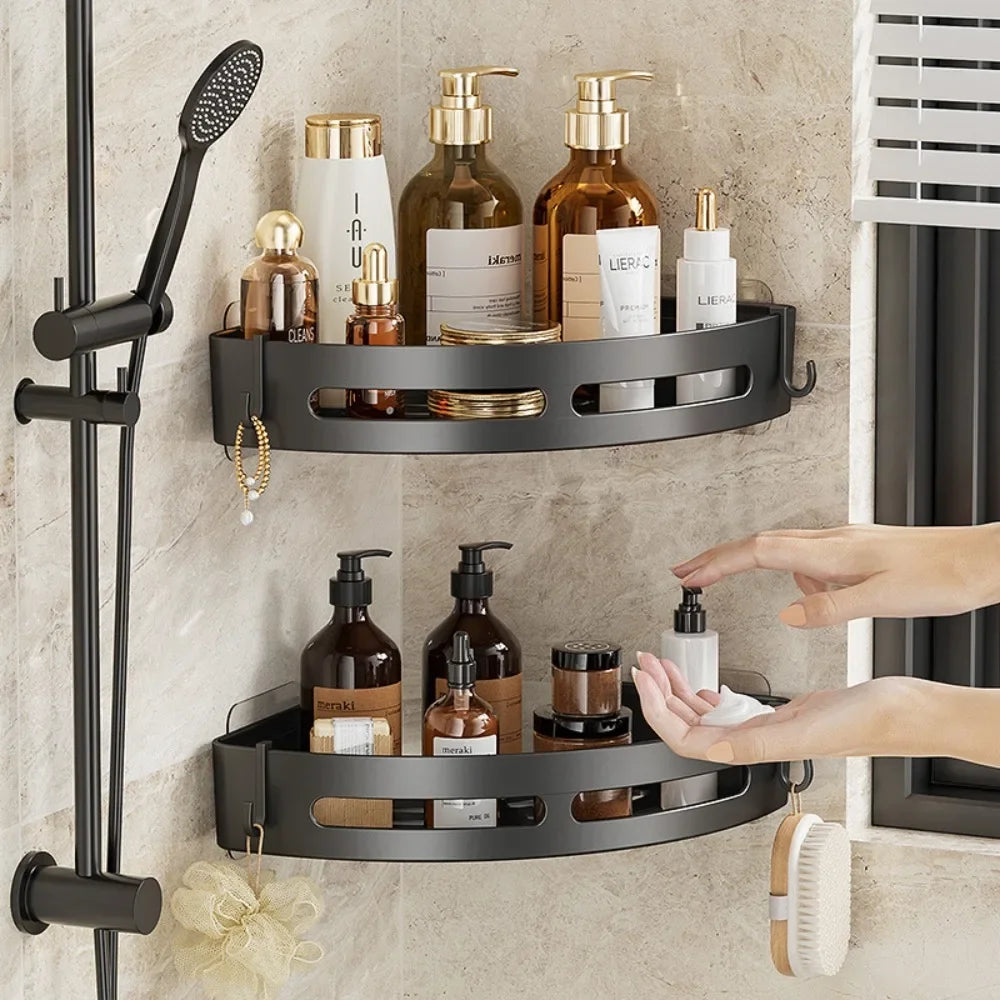 Corner Shelf Towel Holder Set (1-3 PCS)