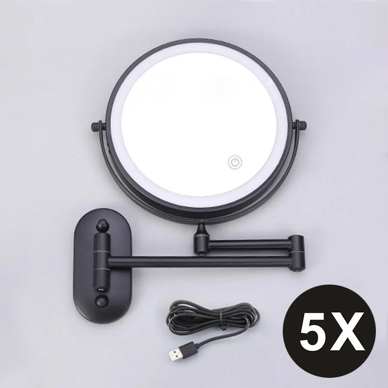 3-Color Lighted 10x LED Magnifier Mirror